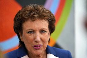 Roselyne Bachelot visit to Open Museum Francois Boucq exhibition - Lille