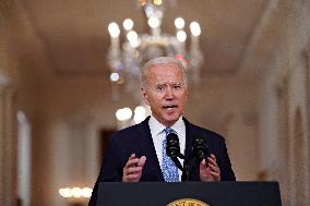 President Biden Defends Afghan Exit - Washington