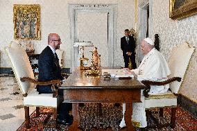 Pope Francis Meets Charles Michel - Vatican