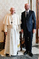 Pope Francis Meets Charles Michel - Vatican