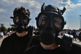 Protest Against Compulsory Vaccination - Istanbul