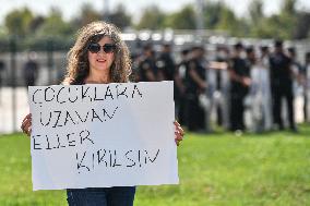 Protest Against Compulsory Vaccination - Istanbul