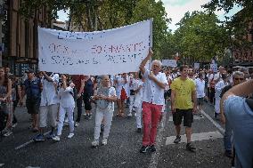 Protest Against Sanitary Pass And Vaccination - Toulouse