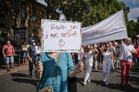 Protest Against Sanitary Pass And Vaccination - Toulouse