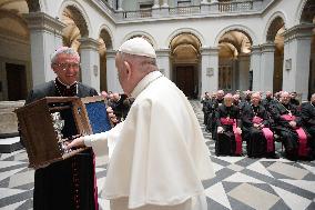 Pope Francis Meets With Bishops - Budapest