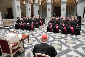 Pope Francis Meets With Bishops - Budapest