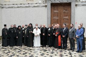Pope Francis Meets The Ecumenical Council Of Churches - Budapest