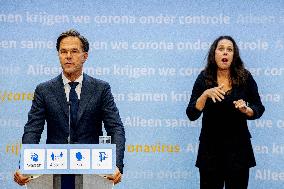 Mark Rutte And Hugo de Jonge Press Conference - The Hague