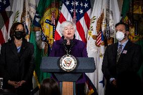 Vice President Kamala Harris and Secretary of the Treasury Janet L. Yellen on Childcare Investments