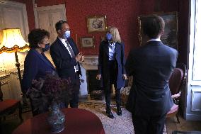 President Macron Visits The House Of Marcel Proust - Illiers-Combray