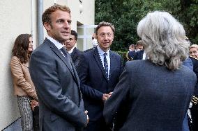 President Macron Visits The House Of Marcel Proust - Illiers-Combray