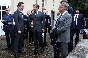 President Macron Visits The House Of Marcel Proust - Illiers-Combray