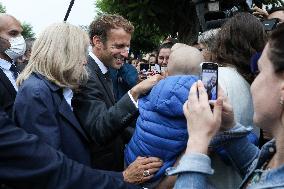 President Macron Visits The House Of Marcel Proust - Illiers-Combray