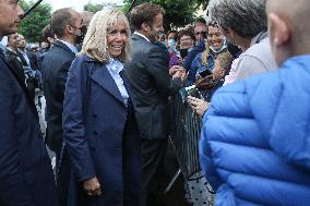 President Macron Visits The House Of Marcel Proust - Illiers-Combray