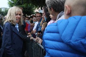 President Macron Visits The House Of Marcel Proust - Illiers-Combray