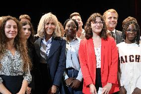 President Macron Visits The House Of Marcel Proust - Illiers-Combray