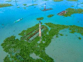 Brick Factories Flooded Due To Heavy Rains - Bangladesh