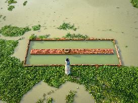 Brick Factories Flooded Due To Heavy Rains - Bangladesh