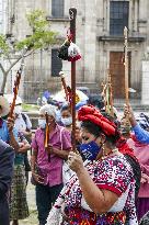 Indigenous Held Mayan Ceremony Against Independence Day - Guatemala