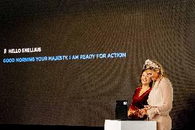 Queen Maxima At Opening National Supercomputer Snellius - Amsterdam