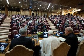 Pope Francis During Audience - Vatican