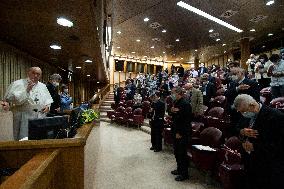 Pope Francis During Audience - Vatican