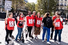 Rally To Oppose Change In Disability Allowances - Paris