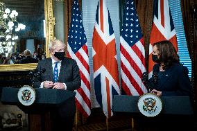 VP Harris and Prime Minister Boris Johnson Meet