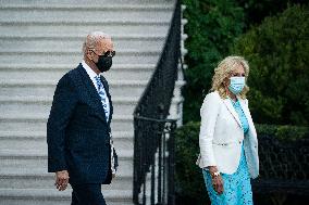 President Biden Departs The White House - Washington