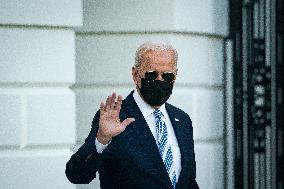 President Biden Departs The White House - Washington