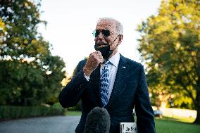 President Biden Departs The White House - Washington