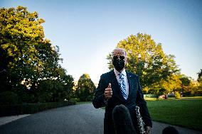 President Biden Departs The White House - Washington