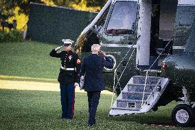 President Biden Departs The White House - Washington