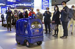 Delivery robot demonstrated