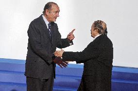 Jacques Chirac receives African leaders for the 24th Africa-France summit, Cannes