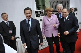 EXCLUSIVE. Nicolas Sarkozy during Paris' Union for the Mediterranean founding summit