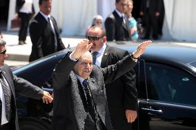 Abdelaziz Bouteflika attends a commemoration ceremony of the May 8, 1945 massacre in Setif