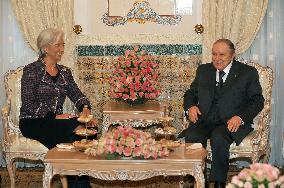 Christine Lagarde Meets President Bouteflika - Algiers