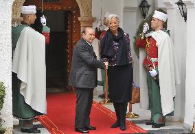 Christine Lagarde Meets President Bouteflika - Algiers