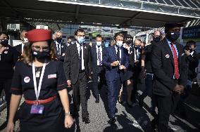 President Macron During A Ceremony Marking The 40Th Anniversary Of TGV