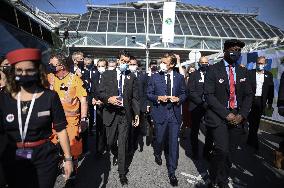 President Macron During A Ceremony Marking The 40Th Anniversary Of TGV