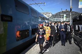 President Macron During A Ceremony Marking The 40Th Anniversary Of TGV