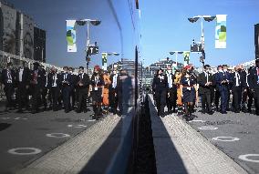 President Macron During A Ceremony Marking The 40Th Anniversary Of TGV