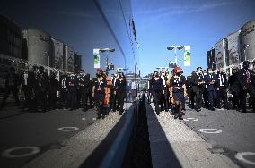 President Macron During A Ceremony Marking The 40Th Anniversary Of TGV