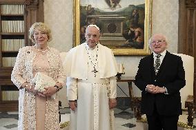 Pope Francis Meets Ireland's President Higgins - Vatican