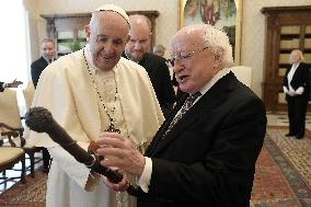 Pope Francis Meets Ireland's President Higgins - Vatican