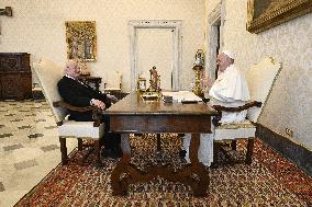 Pope Francis Meets Ireland's President Higgins - Vatican