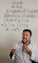 Matteo Salvini During Electoral Visit In The Roman Suburb - Italy