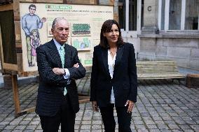 Anne Hidalgo and Michael Bloomberg agreement to fight pollution - Paris