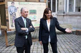 Anne Hidalgo and Michael Bloomberg agreement to fight pollution - Paris